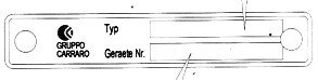 Transmission type/ O&K Antriebstechnik PIN and SIN